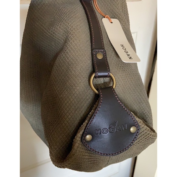 ‘Hogan’ olive green shoulder bag - Picture 3 of 9